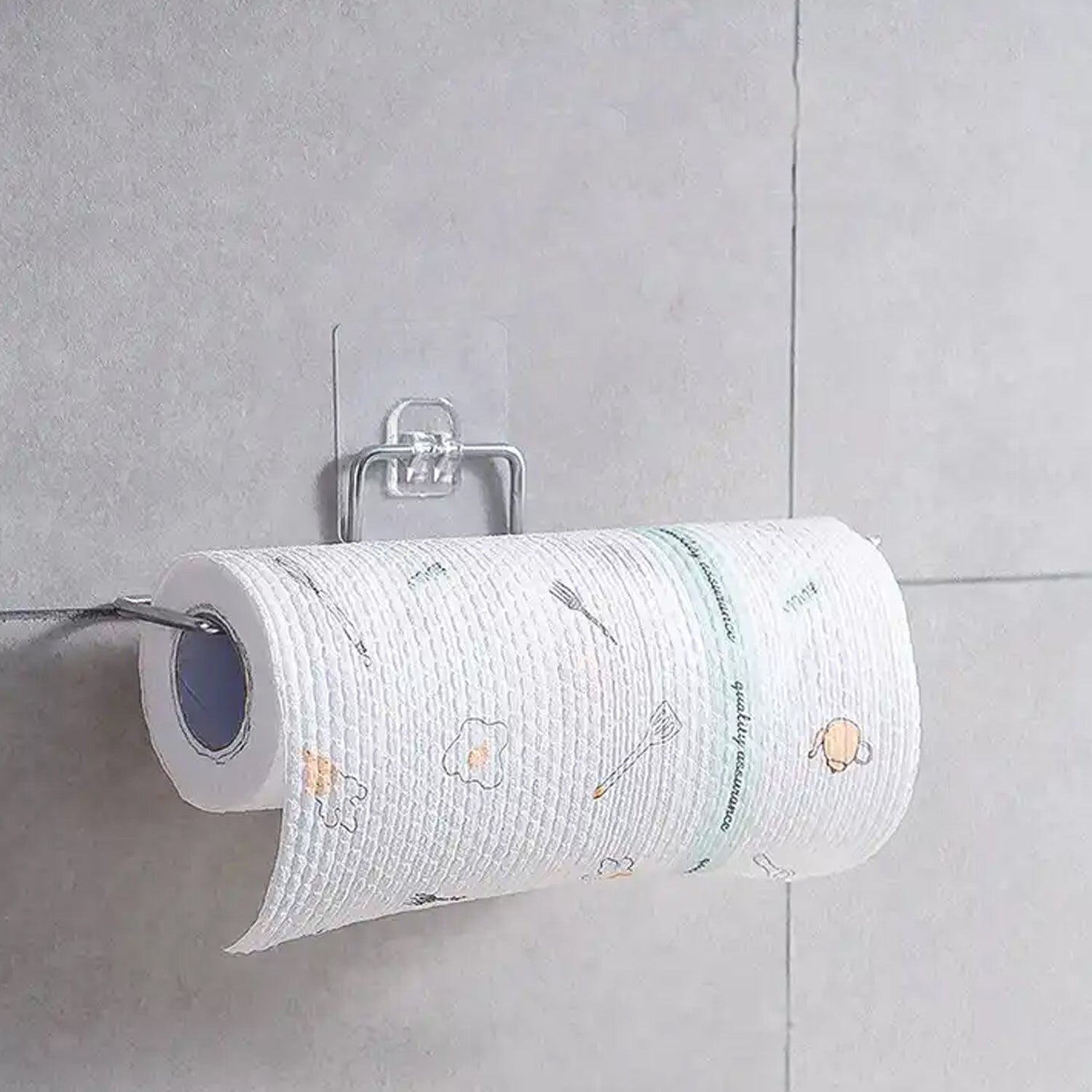 9385 Stainless Steel Drill Free Self-Adhesive Paper Roll Holder Tissue Paper Stand Towel Bar Hanger Kitchen Towel Holder for Kitchen Bathroom Toilet (Pack of 1) 9385 Stainless Steel Drill Free Self-Adhesive Paper Roll Holder Tissue Paper Stand Towel Bar Hanger Kitchen Towel Holder for Kitchen Bathroom Toilet (Pack of 1)